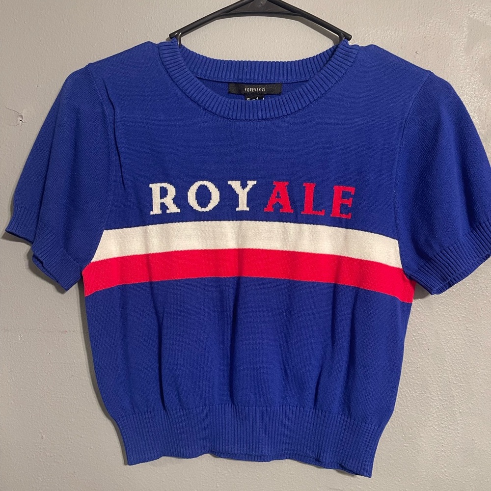 Forever 21 Blue Sweater with Stripes